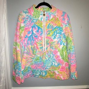 LILLY PULITZER UPF 50+ HALF ZIP POPOVER